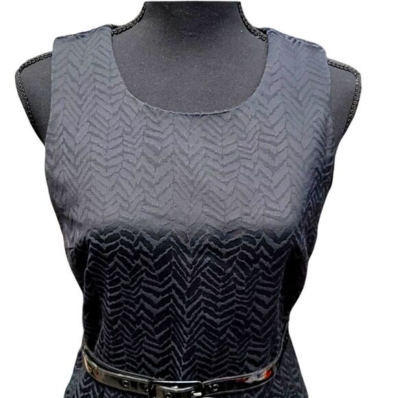 INC Sleeveless Belted Sheath Dress Size 4 - Picture 7 of 9